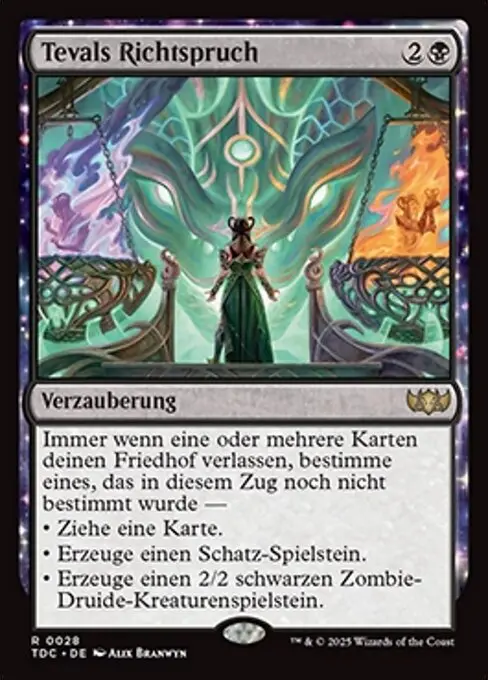 Tevals Richtspruch TDC-28 Rare Deutsch