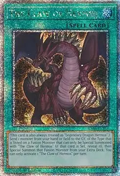 The Claw of Hermos (V.2 - Quarter Century Secret Rare) - Quarter Century Stampede (Quarter Century Secret Rare) [RA04-256]