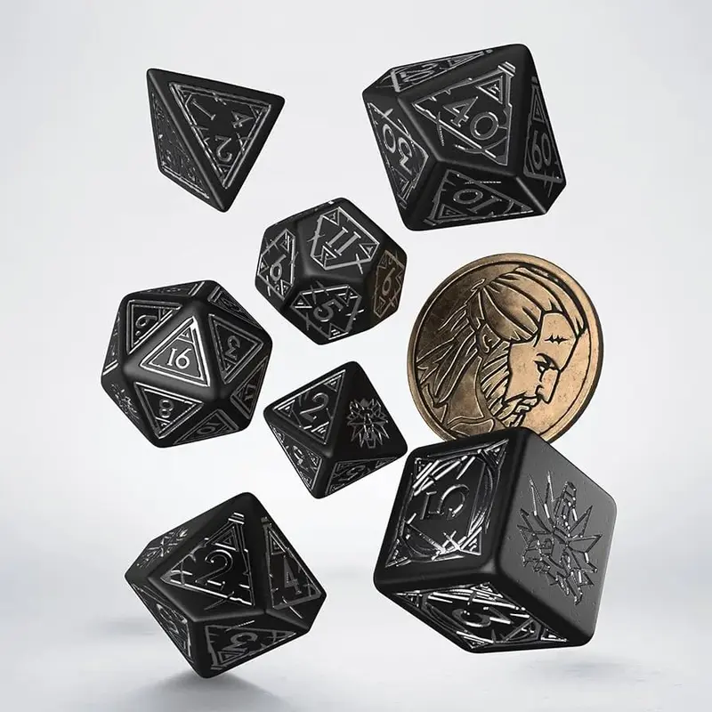 The Witcher - Dice Set - Geralt - Silver Sword
