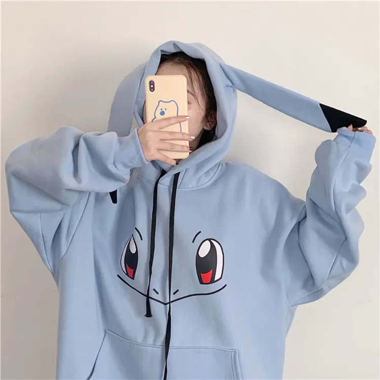 Toller Pikachu, Glumanda, Schiggy oder Enton Pokemon Oversize Hoodie Pullover