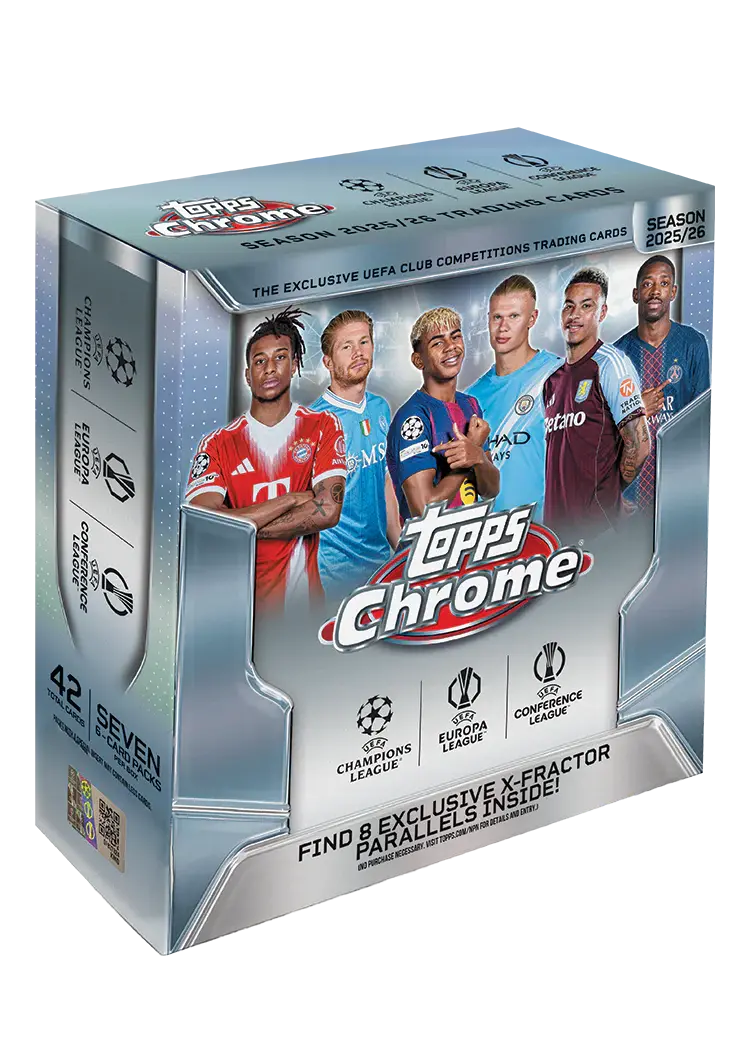 Topps Chrome UEFA Club Competitions Mega Box 2025/2026