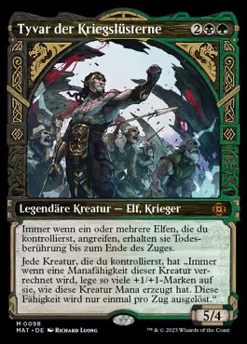 Tyvar der Kriegslüsterne (V.1) XMAT-98 Mythic Deutsch