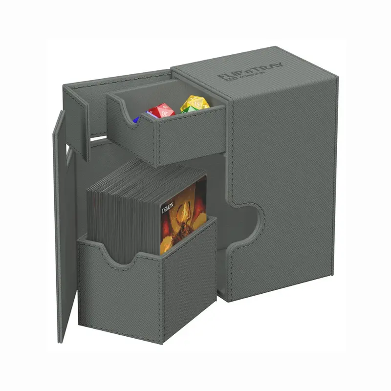 Ultimate Guard - Flip'n'Tray Monocolor Deck Case 80+ "Gray"