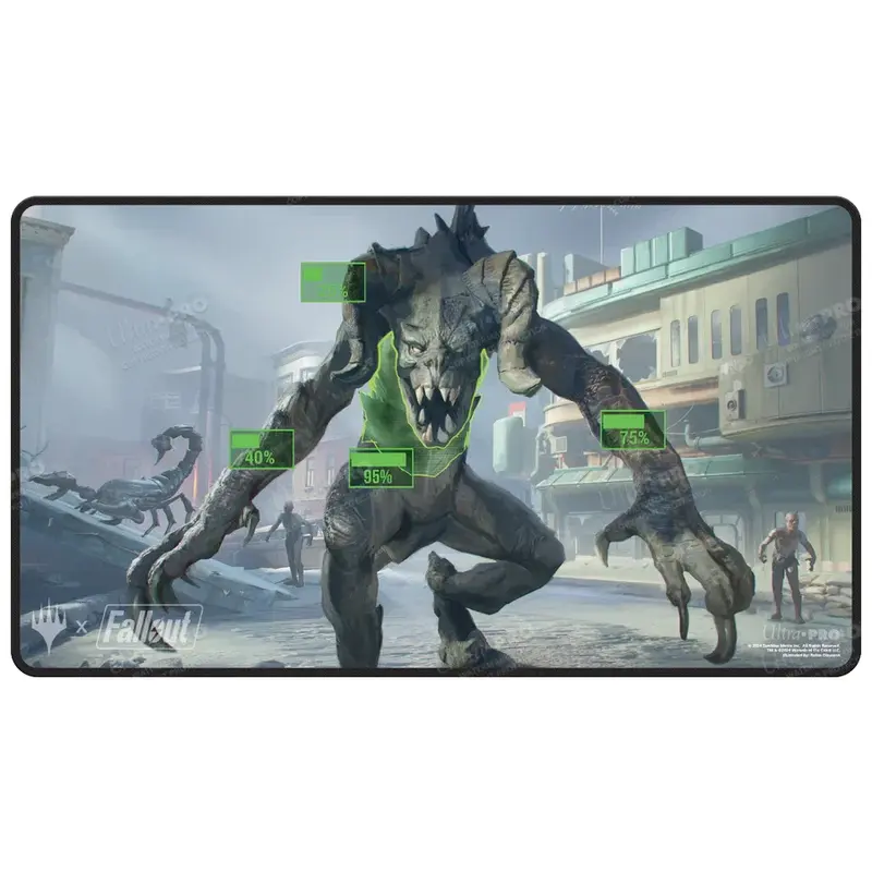 Ultra PRO - Fallout Black Stitched Playmat - V.A.T.S.
