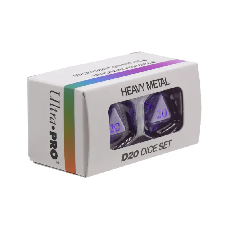 Ultra Pro Heavy Metal D20 Dice Set - Purple