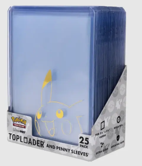 Ultra Pro Pikachu Toploader And Penny Sleeves | Combo Pack (25er Pack)
