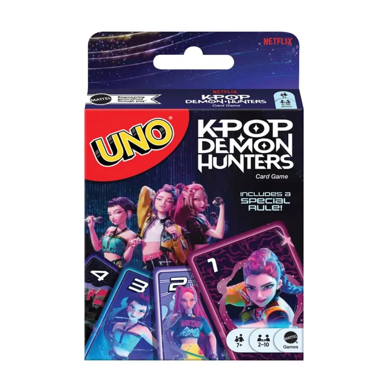UNO KPop Demon Hunters Kartenspiel – 2–10 Spieler