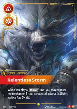 Volibear, Relentless Storm (V.2 - Showcase) - Origins (Showcase) [OGN-300]