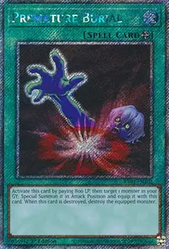 Voreiliges Begräbnis (V.1) RA03-103 Platinum Secret Rare Near Mint Deutsch 1. Auflage
