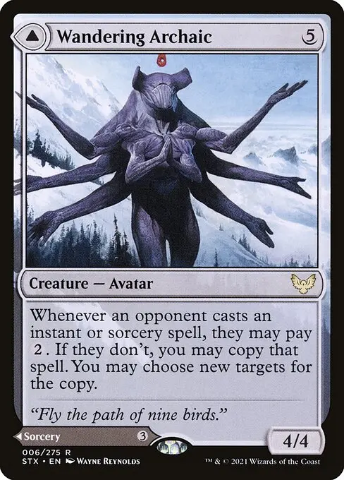 Wandering Archaic // Explore the Vastlands STX-6 Rare Englisch