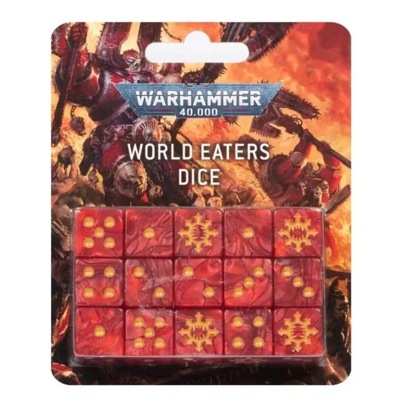 Warhammer 40k - Dice - World Eaters