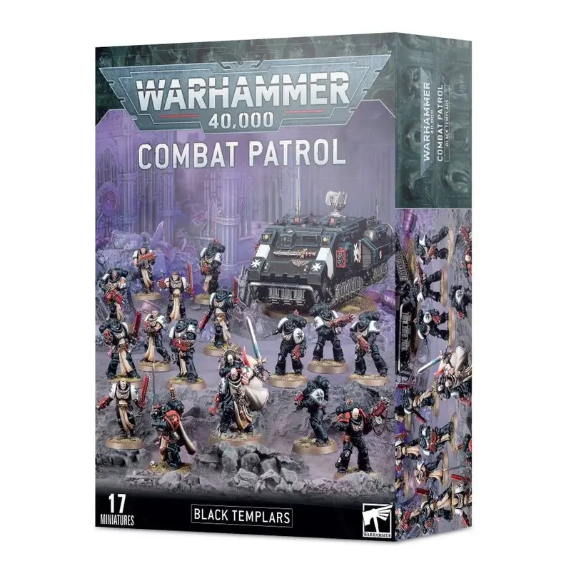 Warhammer 40k - Figuren - Space Marines - Black Templars - Kampfpatrouille