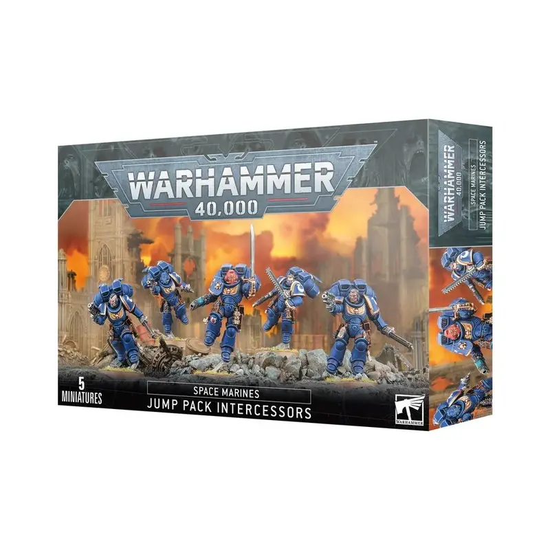 Warhammer 40k - Figuren - Space Marines - Intercessoren mit Sprungmodulen