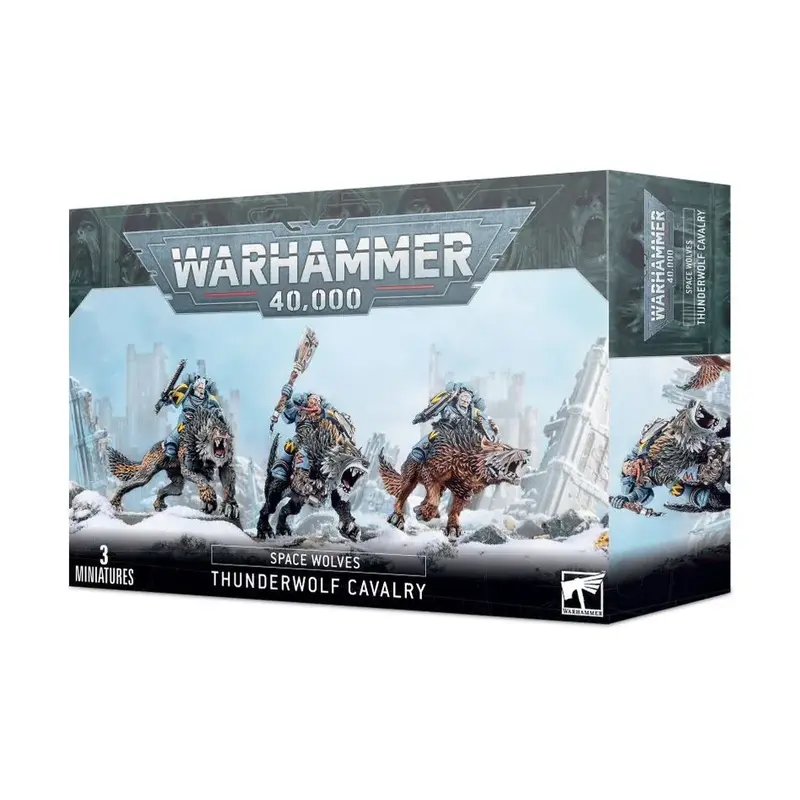 Warhammer 40k - Figuren - Space Marines - Space Wolves - Thunderwolf Cavalry