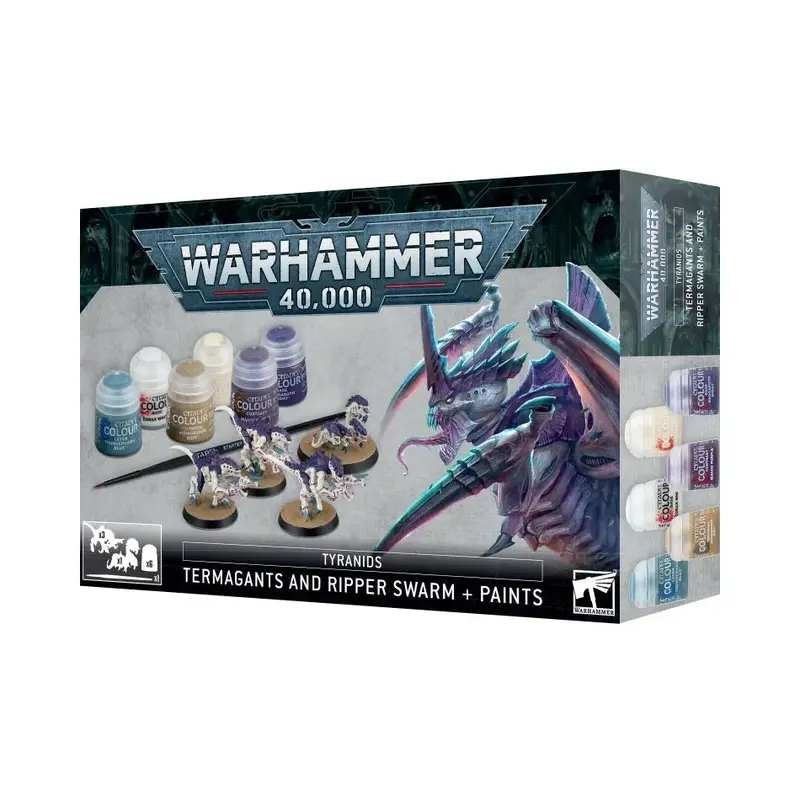 Warhammer 40k - Zubehör - Termagants and Ripper Swarm + Paints - DE