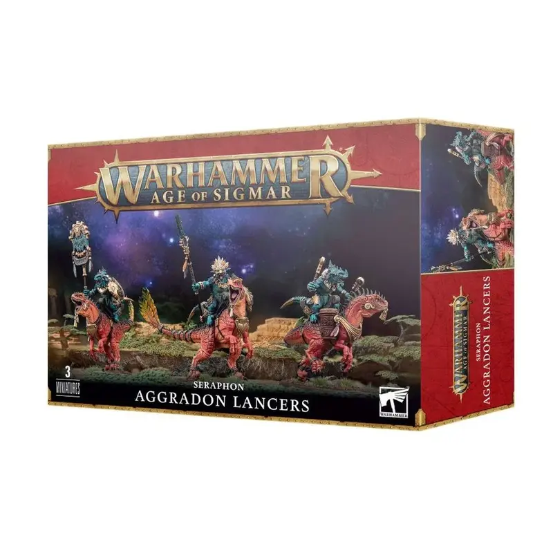 Warhammer - Age of Sigmar - Seraphon - Aggradon Lanzenreiter
