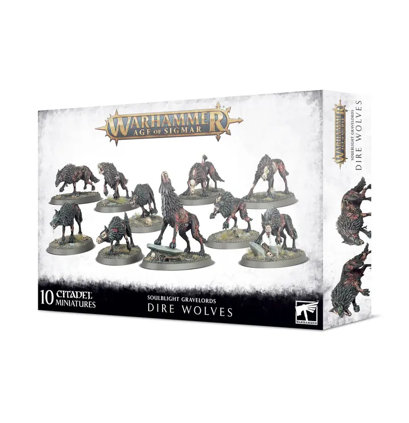 Warhammer Age of Sigmar Soulblight Gravelords Dire Wolves