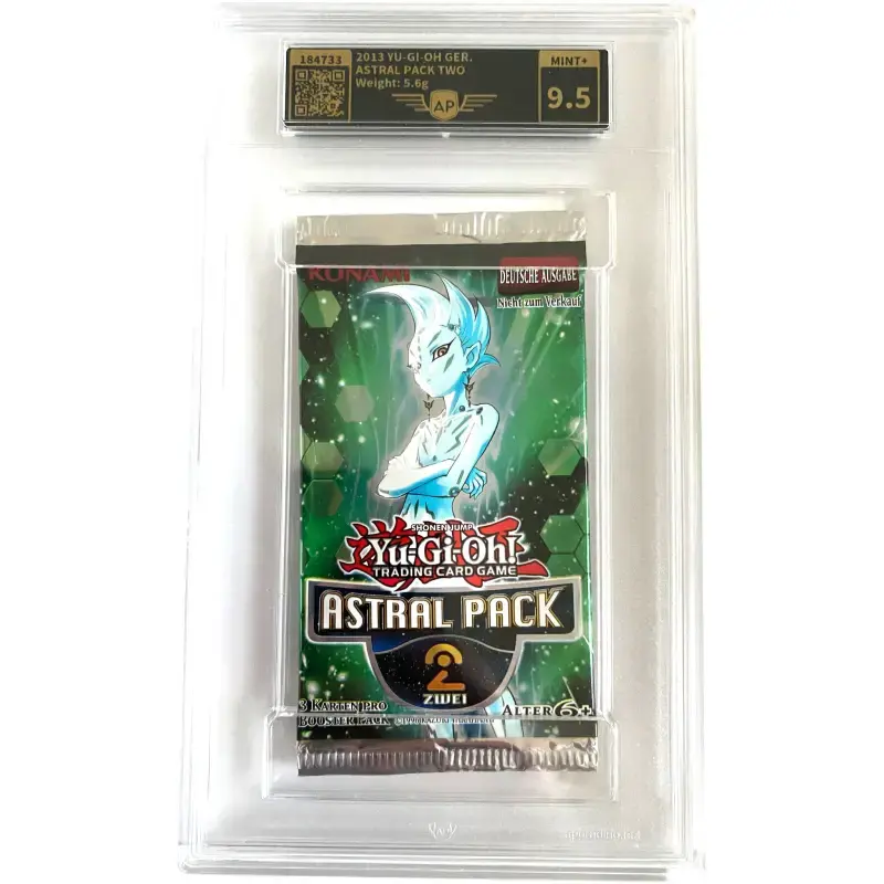 Yu Gi Oh Astral Pack Zwei - Booster Pack 9.5 gegradet Mint+