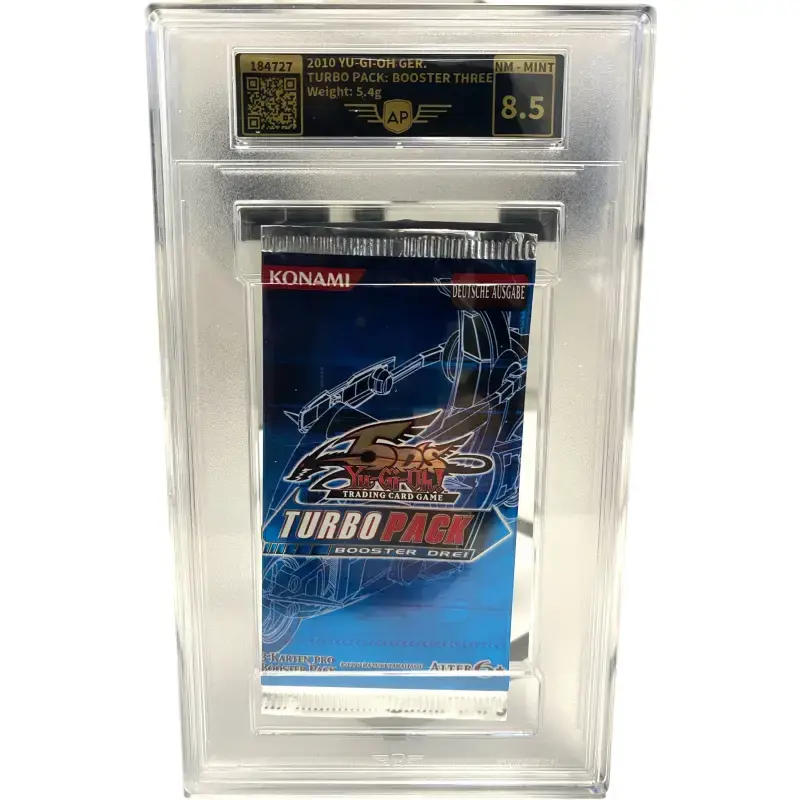 Yu Gi Oh Turbo Pack 3 - gegradet 8.5 Mint 2010