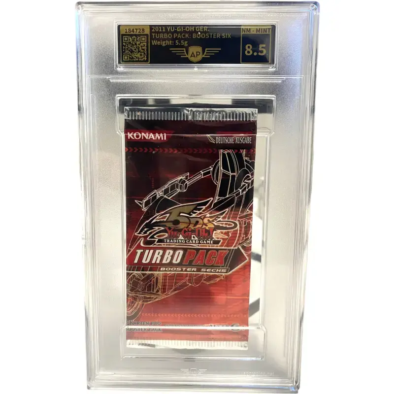YuGiOh Turbo Pack 6 - gegradet 8.5 Mint 2011