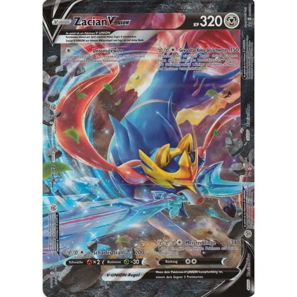 Zacian V-UNION SWSH- Oversized Deutsch